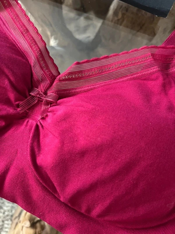 Cache Coeur maternity and nursing bra, burgundy, size S – photo 3